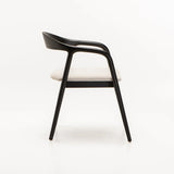 ALINA WOODEN DINING CHAIR-BLACK