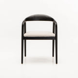 ALINA WOODEN DINING CHAIR-BLACK