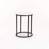 ALIX SET OF 2 TABLES - BLACK/WHITE MARBLE