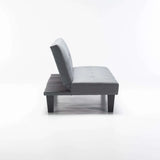 ALLAN FABRIC SLEEPER COUCH - DARK GREY