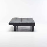 ALLAN LEATHER TOUCH SLEEPER COUCH - BLACK