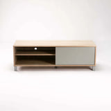 ALLY 1 DOOR TV/PLASMA UNIT - LIGHT OAK/LIGHT GREY