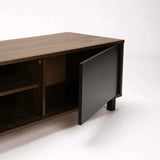 ALLY 1 DOOR TV/PLASMA UNIT - WALNUT/BLACK