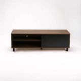 ALLY 1 DOOR TV/PLASMA UNIT - WALNUT/BLACK