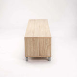 ALLY 2 DOOR TV/PLASMA UNIT - LIGHT OAK/LIGHT GREY