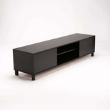 ALLY 2 DOOR TV/PLASMA UNIT - WENGE / BLACK