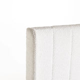 ALMA BOUCLE FABRIC DOUBLE HEADBOARD - CREAM