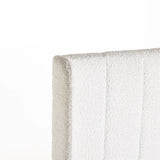 ALMA BOUCLE FABRIC DOUBLE HEADBOARD - CREAM
