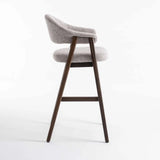 ALORA WOODEN BARSTOOL - LATTE