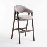 ALORA WOODEN BARSTOOL - LATTE