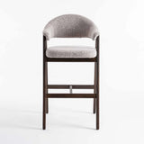 ALORA WOODEN KITCHEN STOOL - LATTE