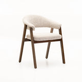 ALORA WOODEN LEG DINING CHAIR - WALNUT LEG