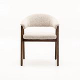 ALORA WOODEN LEG DINING CHAIR - WALNUT LEG