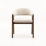 ALORA WOODEN LEG DINING CHAIR - WALNUT LEG