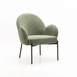 AMELIA TEXTURED FABRIC CHAIR - GREEN