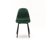 AMY VELVET DINING CHAIR - FOREST GREEN