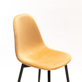 AMY VELVET DINING CHAIR - MUSTARD