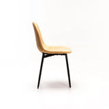 AMY VELVET DINING CHAIR - MUSTARD
