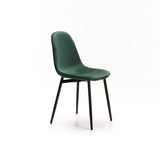 AMY VELVET DINING CHAIR - FOREST GREEN