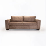 ANTONIO GENUINE LEATHER 3 SEATER - BUFFED TAUPE