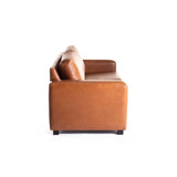 ANTONIO GENUINE LEATHER 3 SEATER - PECAN