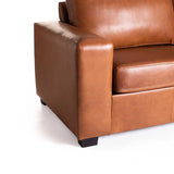 ANTONIO GENUINE LEATHER 3 SEATER - PECAN