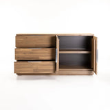 ARCTIC 3 DRAWER 2 DOOR SIDEBOARD - LIGHT OAK