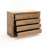 ARCTIC 5 DRAWER DRESSER - LIGHT OAK