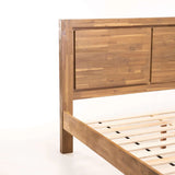 ARCTIC DELUXE QUEEN XL BED - LIGHT OAK