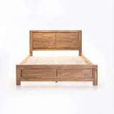 ARCTIC DELUXE QUEEN XL BED - LIGHT OAK