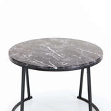 ARGO SET OF 2 TABLES - BLACK/BLACK MARBLE