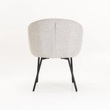 ARIA FABRIC DINING CHAIR - CREAM