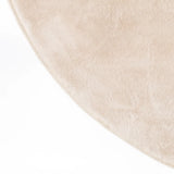 ARIEL 100cm ROUND FAUX FUR RUG - OATMEAL
