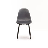 AVA VELVET DINING CHAIR - GREY