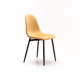 AVA VELVET DINING CHAIR - MUSTARD