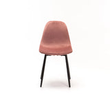 AVA VELVET DINING CHAIR - BLUSH