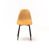 AVA VELVET DINING CHAIR - MUSTARD