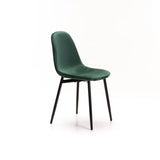 AVA VELVET DINING CHAIR - FOREST GREEN