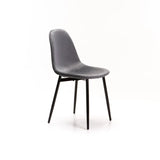 AVA VELVET DINING CHAIR - GREY