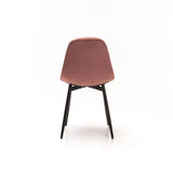 AVA VELVET DINING CHAIR - BLUSH