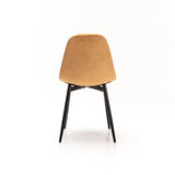 AVA VELVET DINING CHAIR - MUSTARD