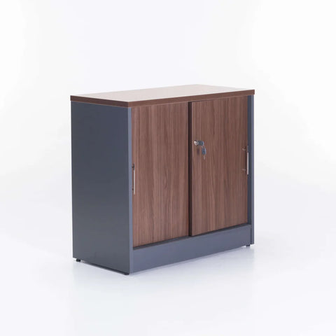 AXA 2 DOOR CABINET - WALNUT