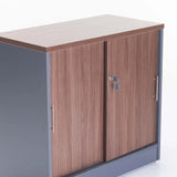 AXA 2 DOOR CABINET - WALNUT