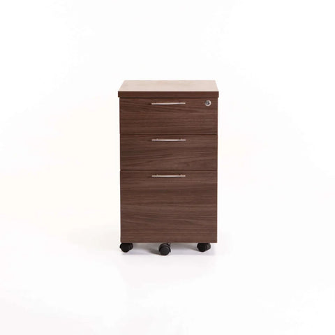 AXA MOBILE 3 DRAWER UNIT - WALNUT