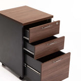 AXA MOBILE 3 DRAWER UNIT - WALNUT