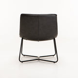 AXEL LEATHER TOUCH CHAIR - DARK GREY