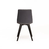 AYLA VELVET DINING CHAIR - GREY