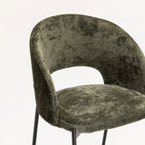 AZURI FABRIC DINING CHAIR - GREEN