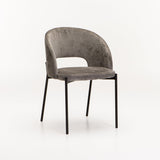 AZURI FABRIC DINING CHAIR - LIGHT GREY