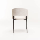 AZURI FABRIC DINING CHAIR - OATMEAL